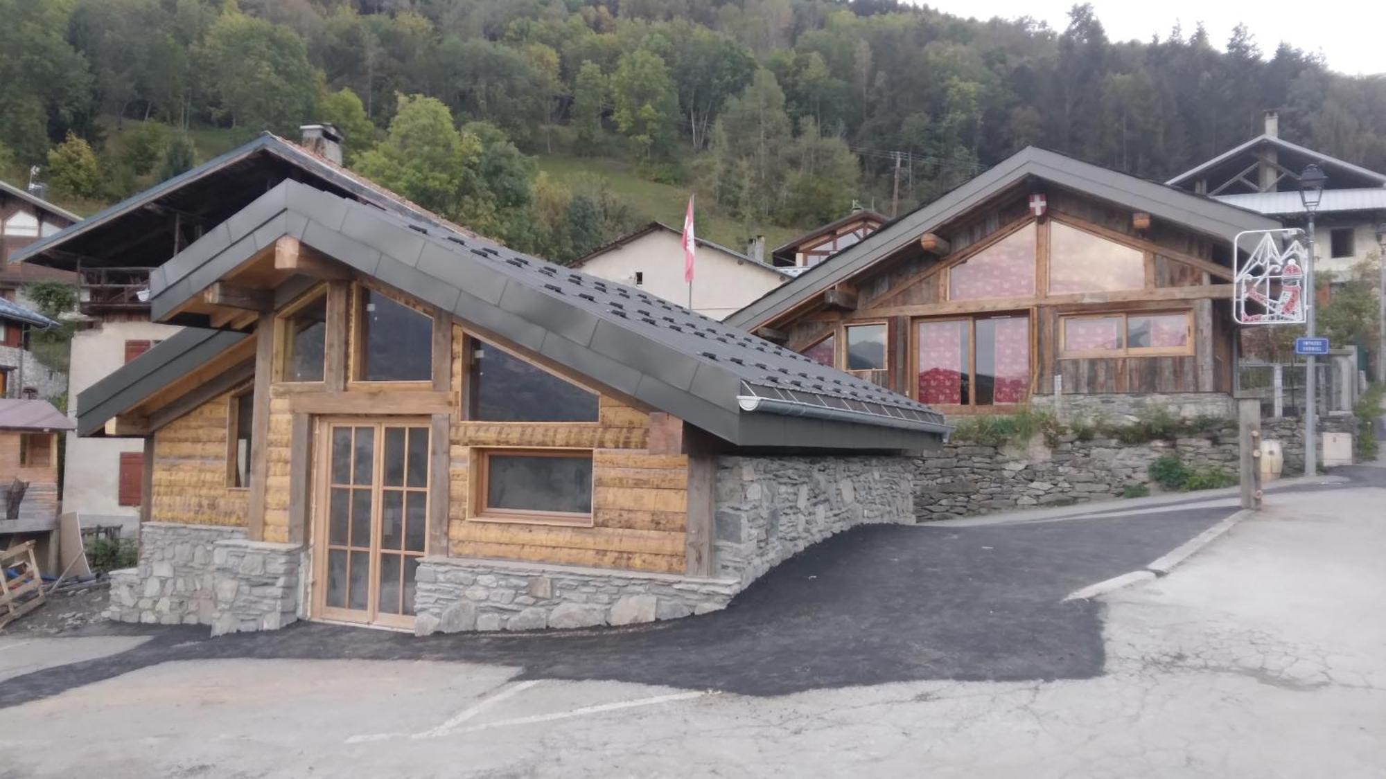 Chalet Balneo Billard La Plagne Savoie Vue Top Buitenkant foto