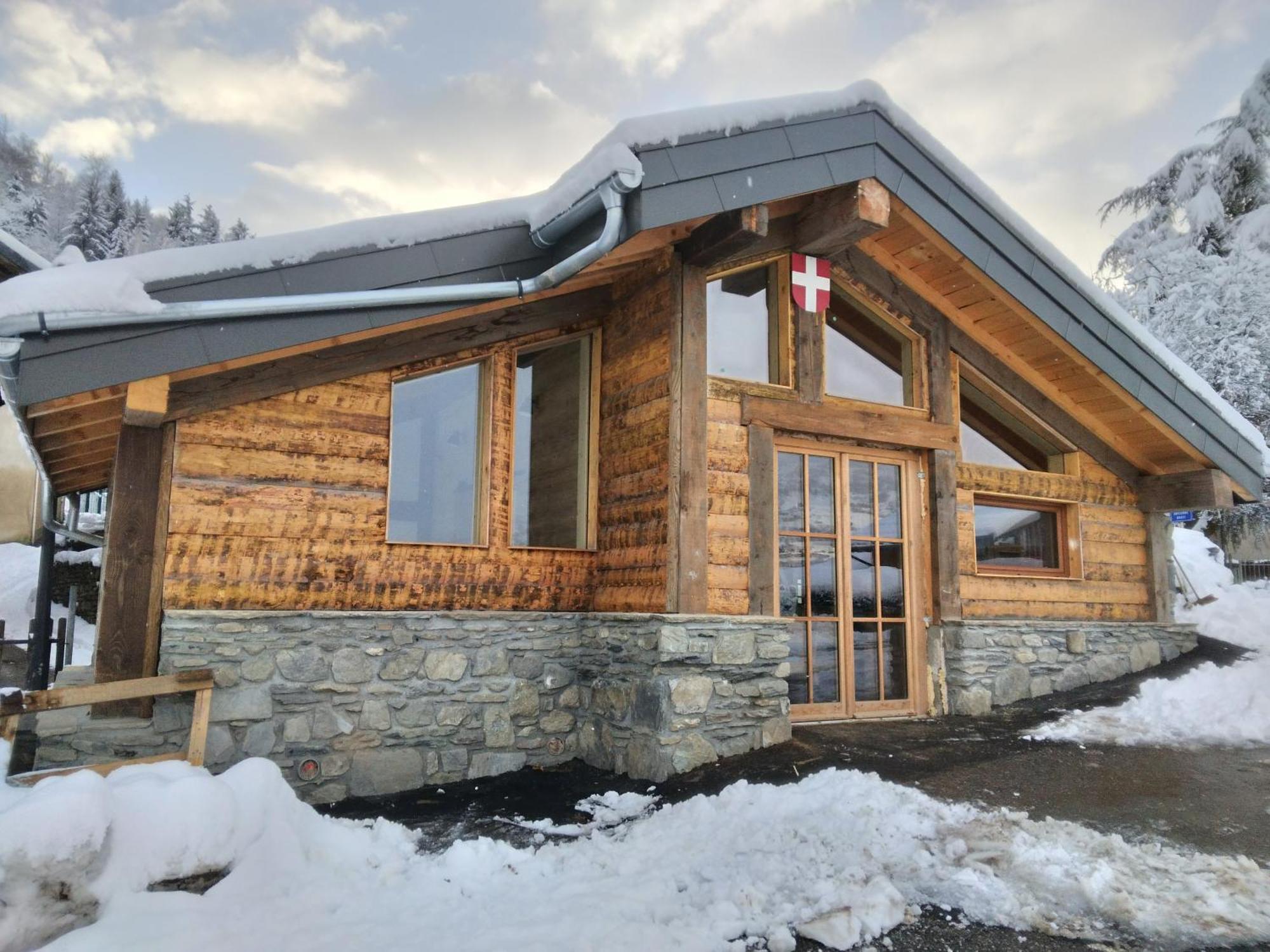 Chalet Balneo Billard La Plagne Savoie Vue Top Buitenkant foto