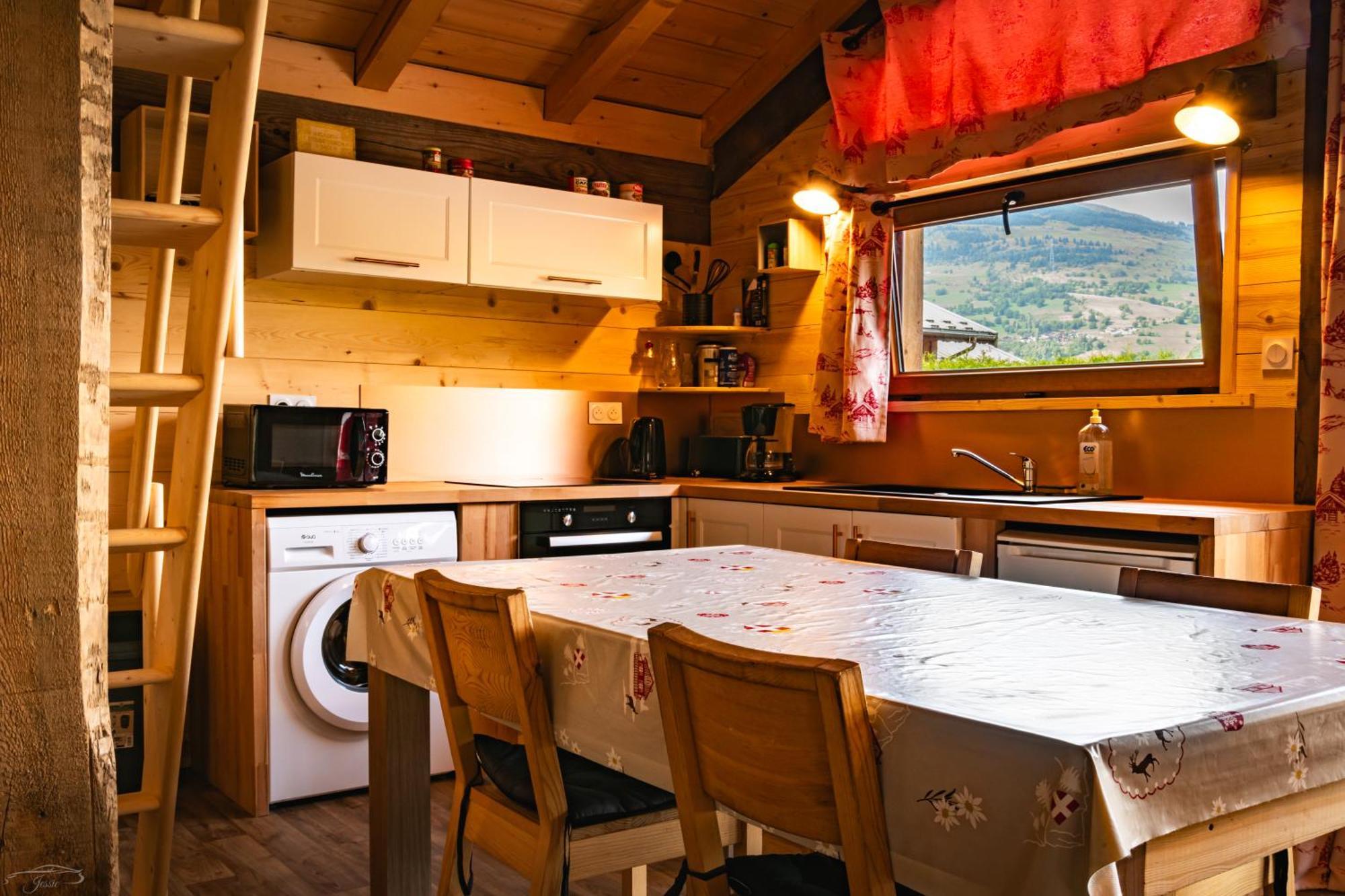Chalet Balneo Billard La Plagne Savoie Vue Top Buitenkant foto